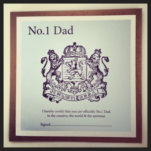 Cool vintage inspired Father's day card